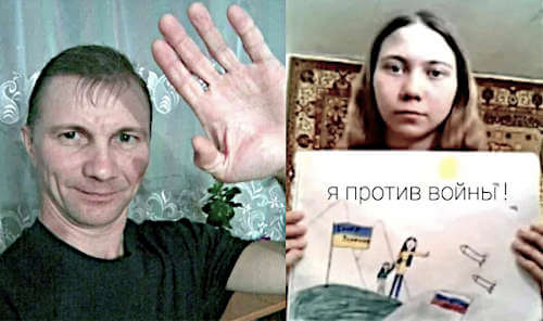 Masha e Papà Moskalev, Simboli della Russia Contro Putin